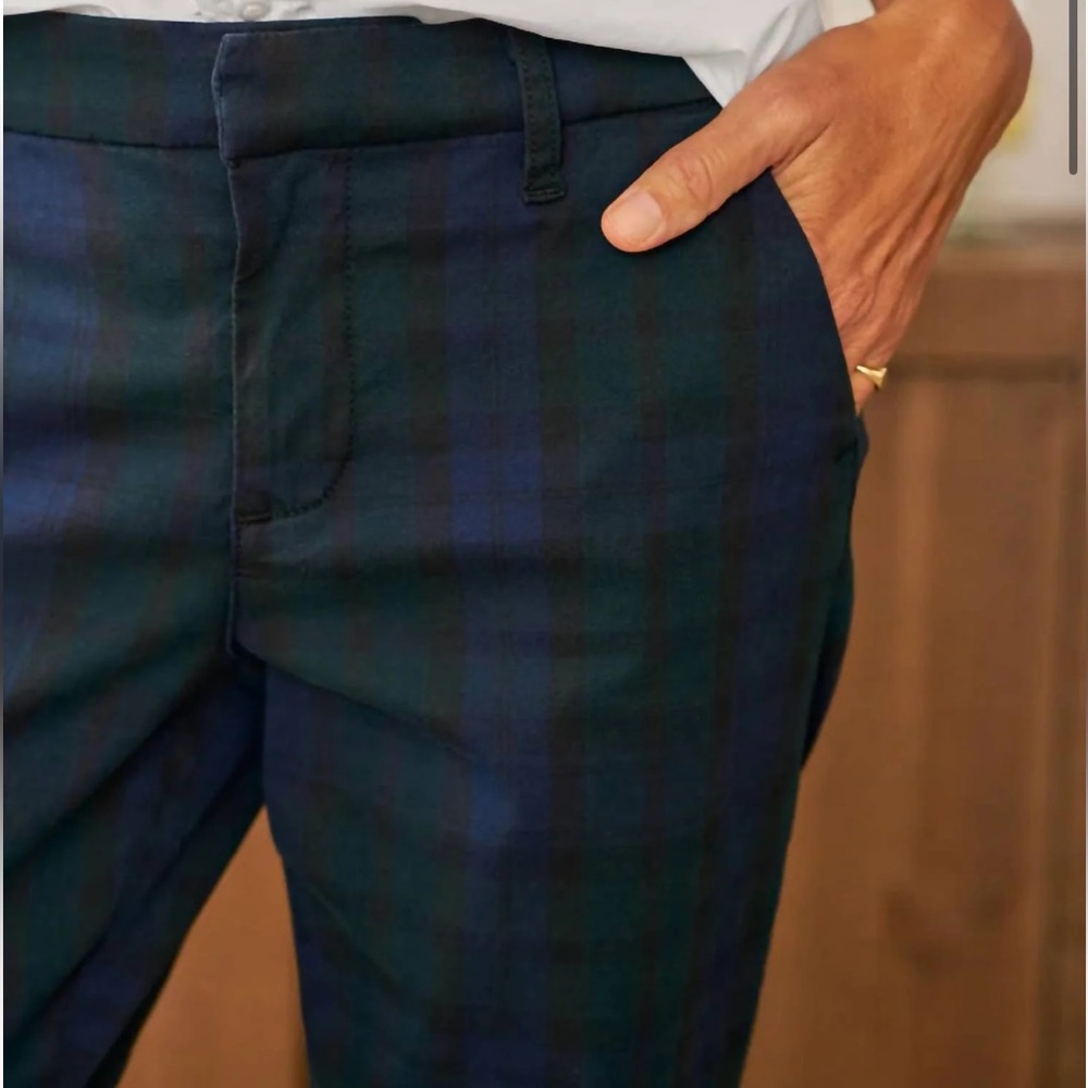 Frank & Eileen - Wicklow Chino Pants / Black Watch Plaid - Picture 4 of 9